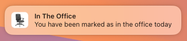 Image of notification